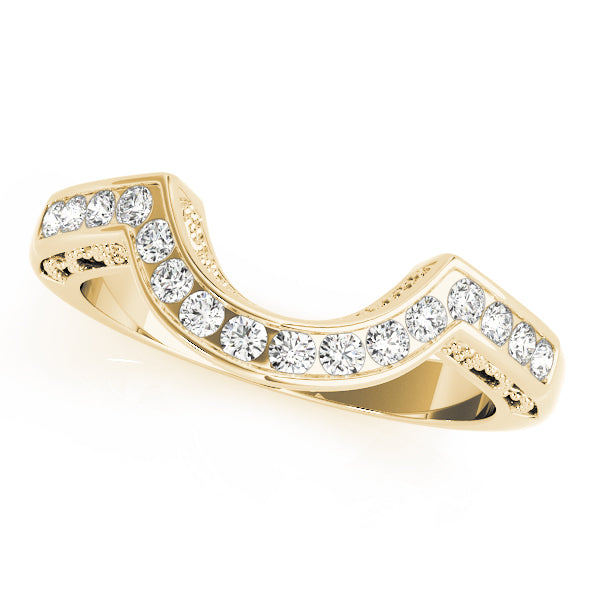 Curved Diamond Wedding Band · 0.16 ct tw
