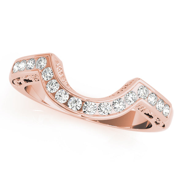Curved Diamond Wedding Band · 0.16 ct tw