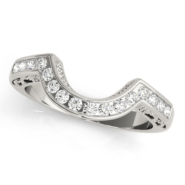 Curved Diamond Wedding Band · 0.16 ct tw