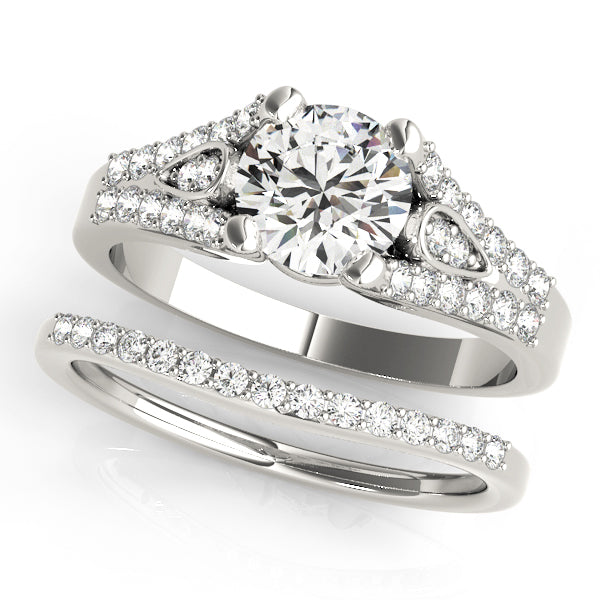 Round Multi-Row Diamond Engagement Ring · 1.26 ct tw