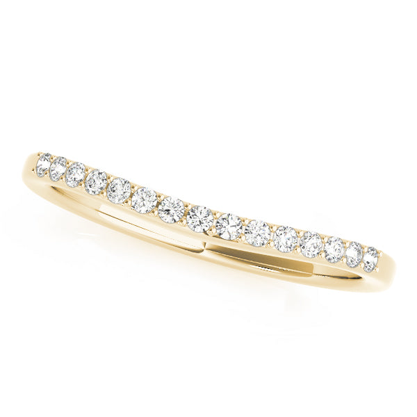 Curved Diamond Wedding Band · 0.11 ct tw