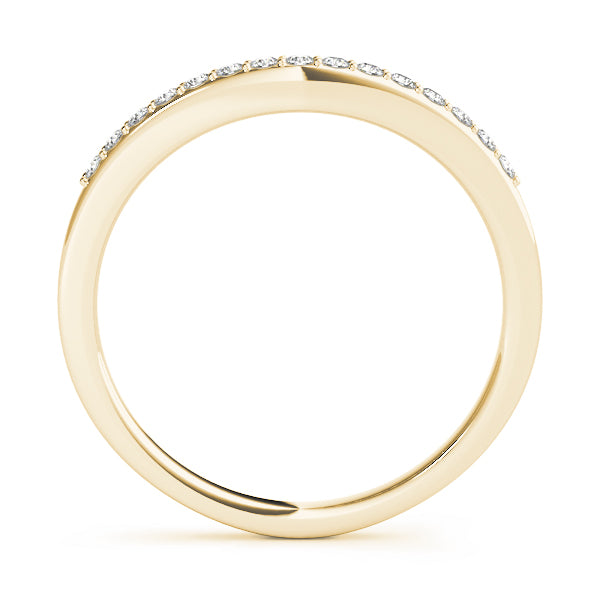 Curved Diamond Wedding Band · 0.11 ct tw