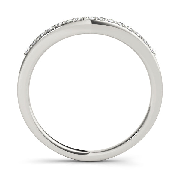 Curved Diamond Wedding Band · 0.11 ct tw