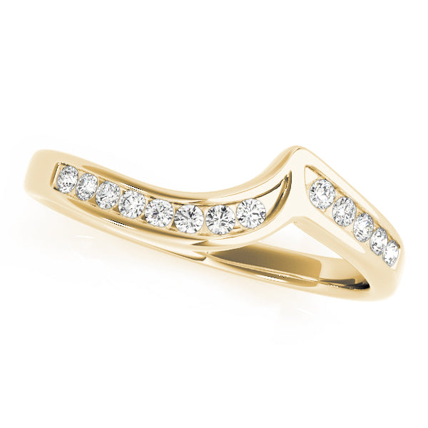 Curved Diamond Wedding Band · 0.13 ct tw