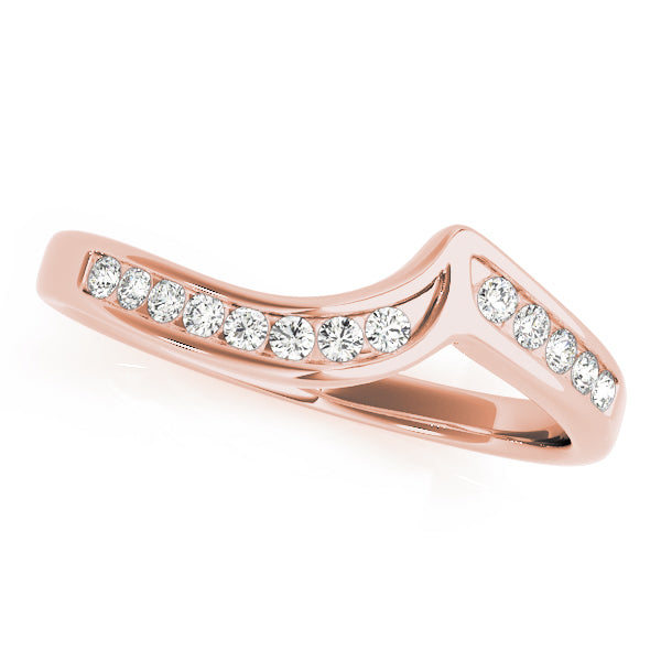 Curved Diamond Wedding Band · 0.13 ct tw
