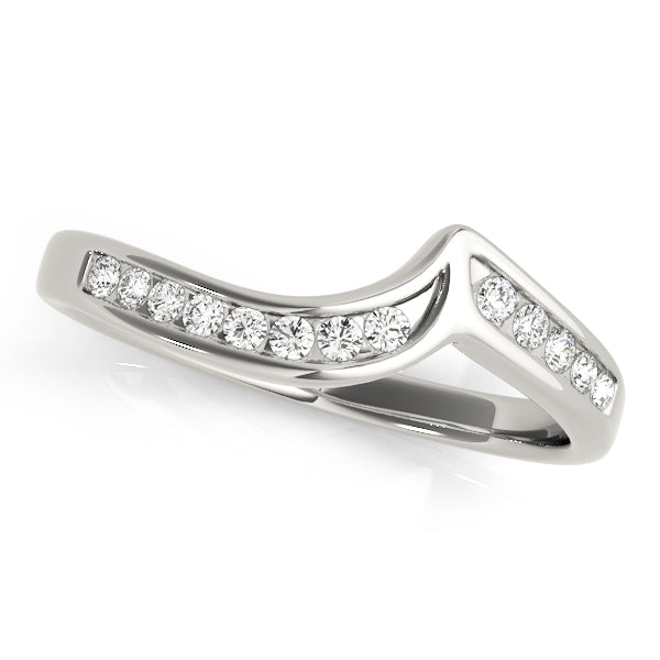 Curved Diamond Wedding Band · 0.13 ct tw