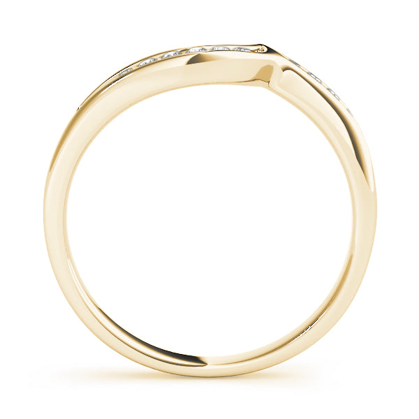 Curved Diamond Wedding Band · 0.13 ct tw