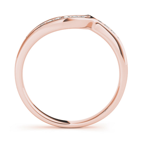 Curved Diamond Wedding Band · 0.13 ct tw