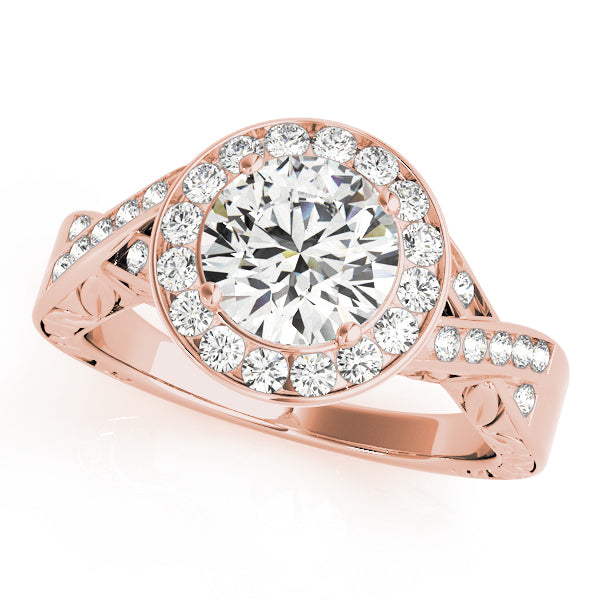 Round Halo Diamond Engagement Ring · 1.71 ct tw