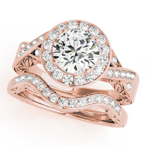 Round Halo Diamond Engagement Ring · 1.71 ct tw
