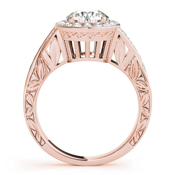 Round Halo Diamond Engagement Ring · 1.71 ct tw