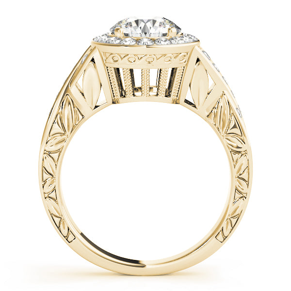 Round Halo Diamond Engagement Ring · 1.71 ct tw