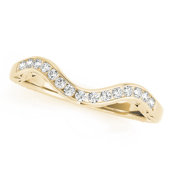 Curved Diamond Wedding Band · 0.10 ct tw