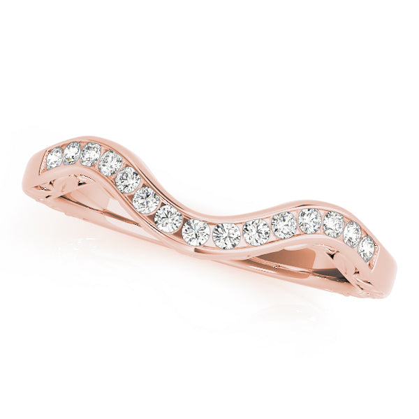 Curved Diamond Wedding Band · 0.10 ct tw