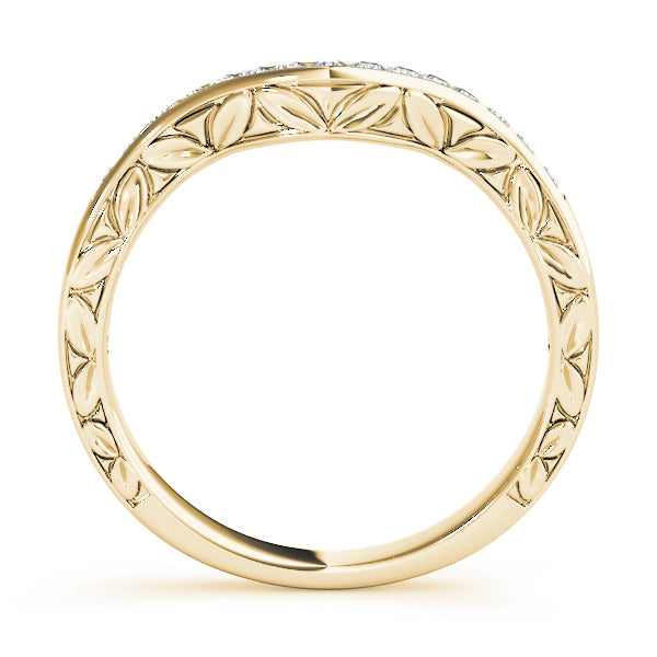 Curved Diamond Wedding Band · 0.10 ct tw