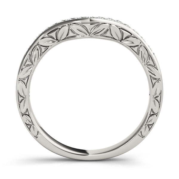 Curved Diamond Wedding Band · 0.10 ct tw