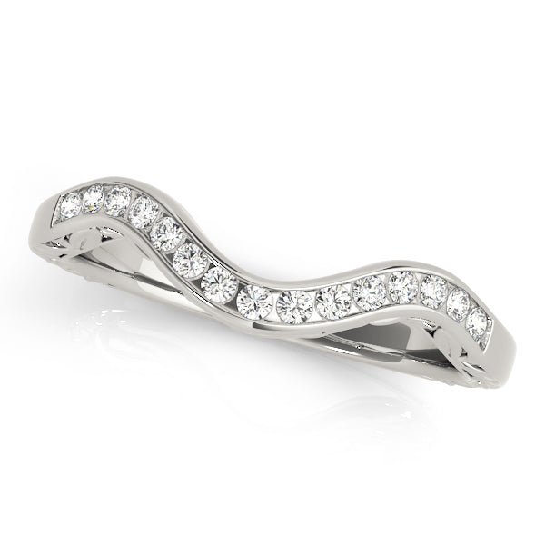Curved Diamond Wedding Band · 0.10 ct tw