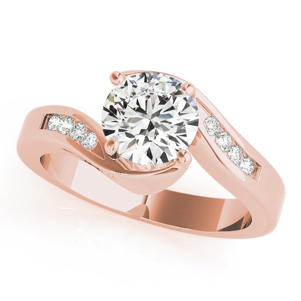 Round Bypass Diamond Engagement Ring · 1.08 ct tw