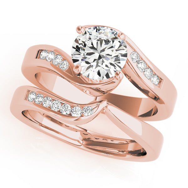 Round Bypass Diamond Engagement Ring · 1.08 ct tw