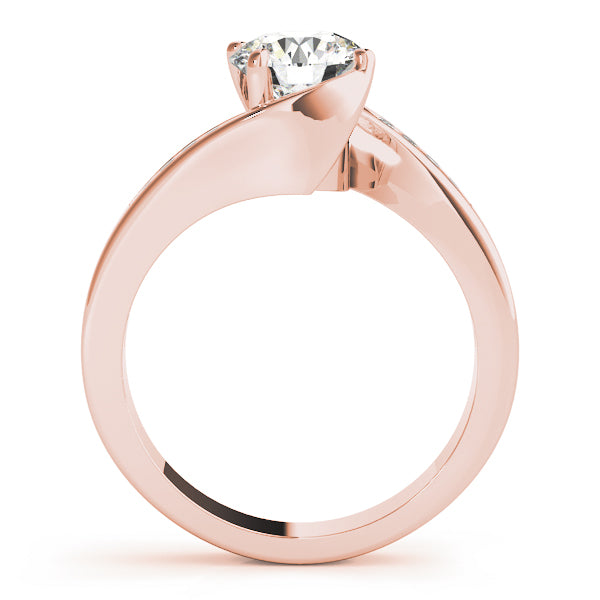 Round Bypass Diamond Engagement Ring · 1.08 ct tw