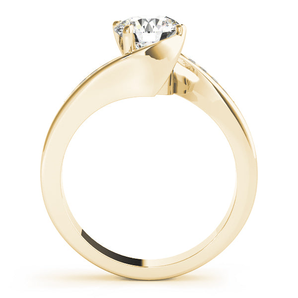 Round Bypass Diamond Engagement Ring · 1.08 ct tw