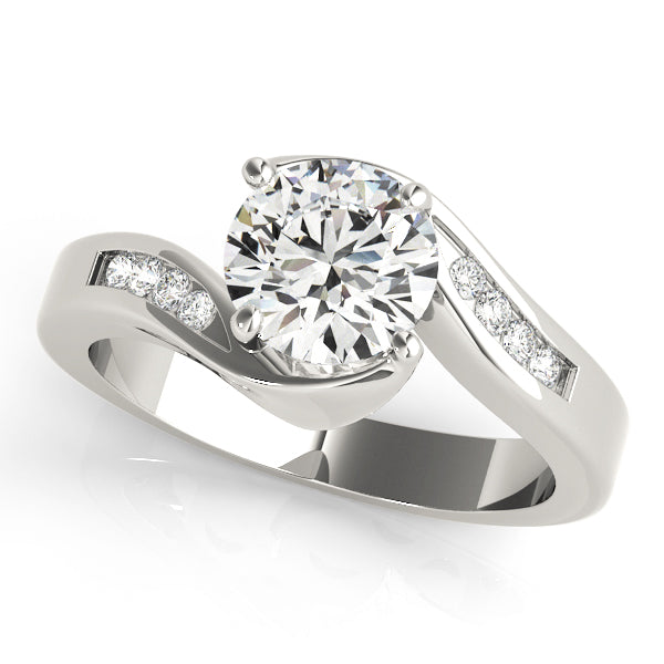 Round Bypass Diamond Engagement Ring · 1.08 ct tw