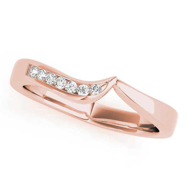 Curved Diamond Wedding Band · 0.07 ct tw