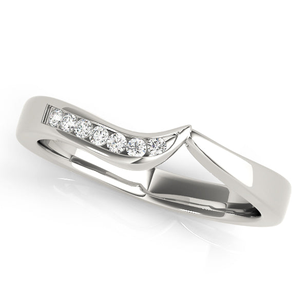 Curved Diamond Wedding Band · 0.07 ct tw