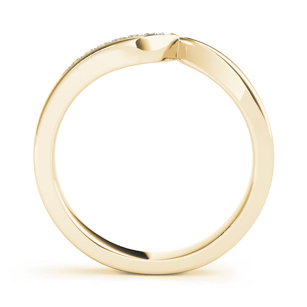 Curved Diamond Wedding Band · 0.07 ct tw