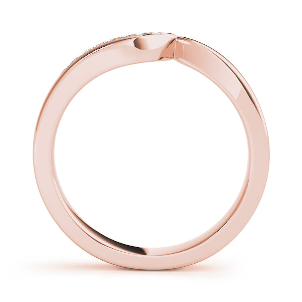 Curved Diamond Wedding Band · 0.07 ct tw
