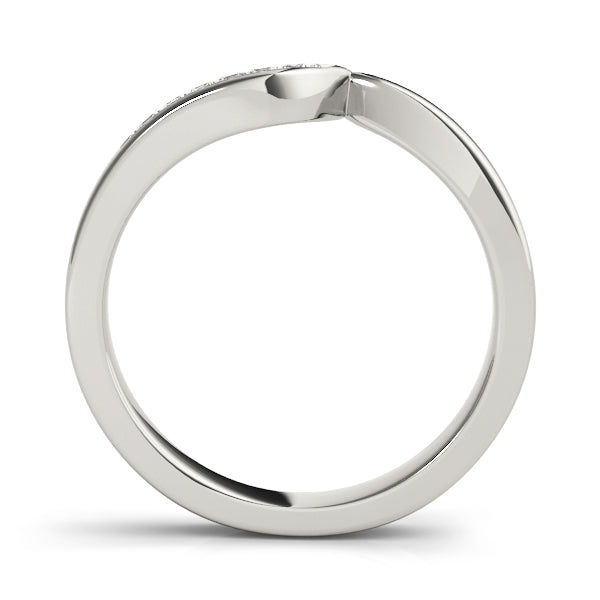Curved Diamond Wedding Band · 0.07 ct tw