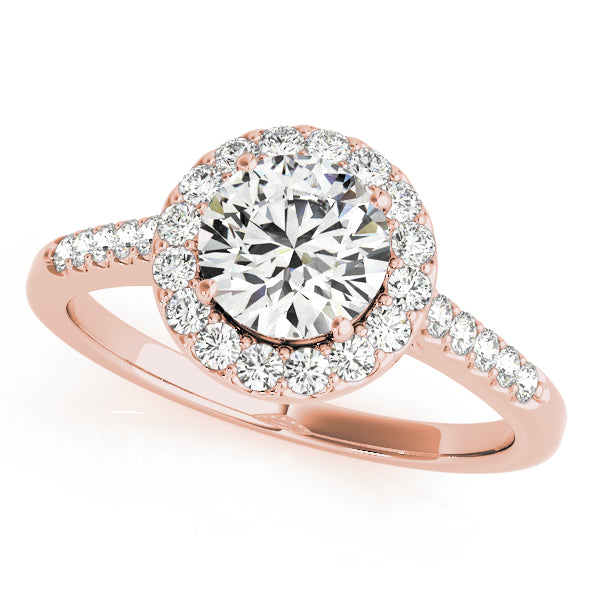 Round Halo Diamond Engagement Ring · 1.92 ct tw