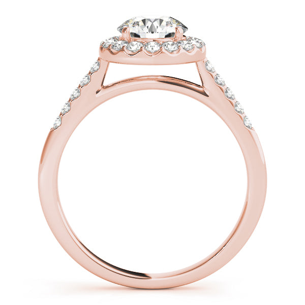 Round Halo Diamond Engagement Ring · 1.02 ct tw