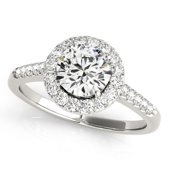 Round Halo Diamond Engagement Ring · 2.42 ct tw