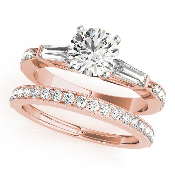 Baguette Fancy Shape Diamond Engagement Ring · 0.65 ct tw