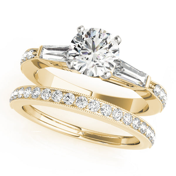 Baguette Fancy Shape Diamond Engagement Ring · 0.65 ct tw
