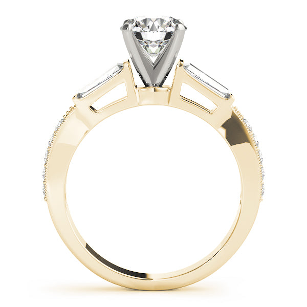 Baguette Fancy Shape Diamond Engagement Ring · 0.65 ct tw