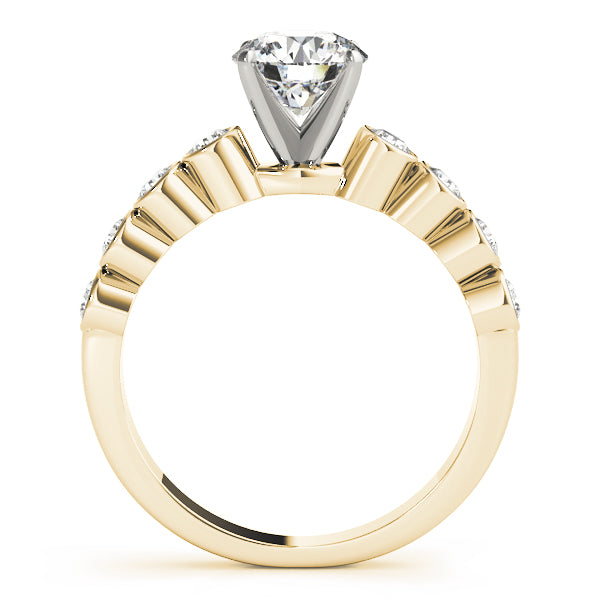 Single Row Bezel Set Diamond Engagement Ring · 0.25 ct tw