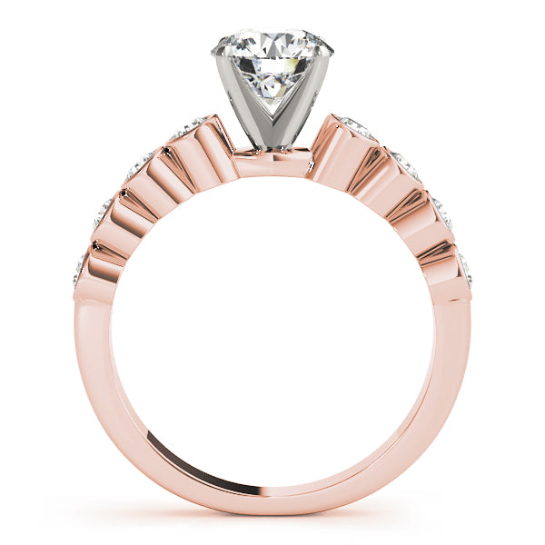 Single Row Bezel Set Diamond Engagement Ring · 0.40 ct tw