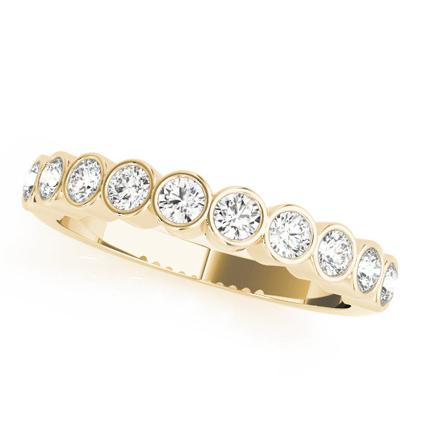 Bezel Set Diamond Wedding Band · 0.24 ct tw