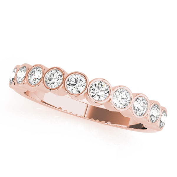 Bezel Set Diamond Wedding Band · 0.30 ct tw