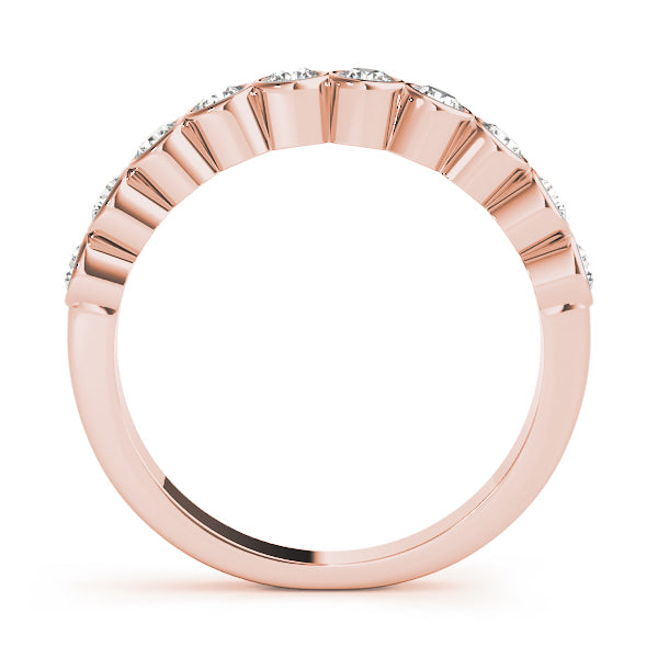 Bezel Set Diamond Wedding Band · 0.30 ct tw