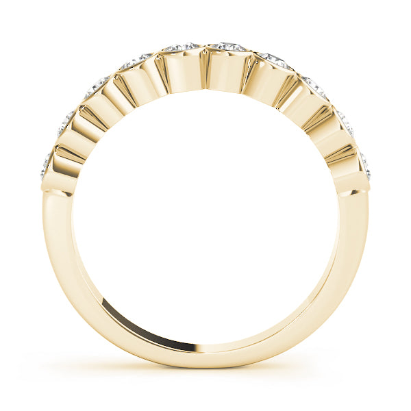 Bezel Set Diamond Wedding Band · 0.40 ct tw