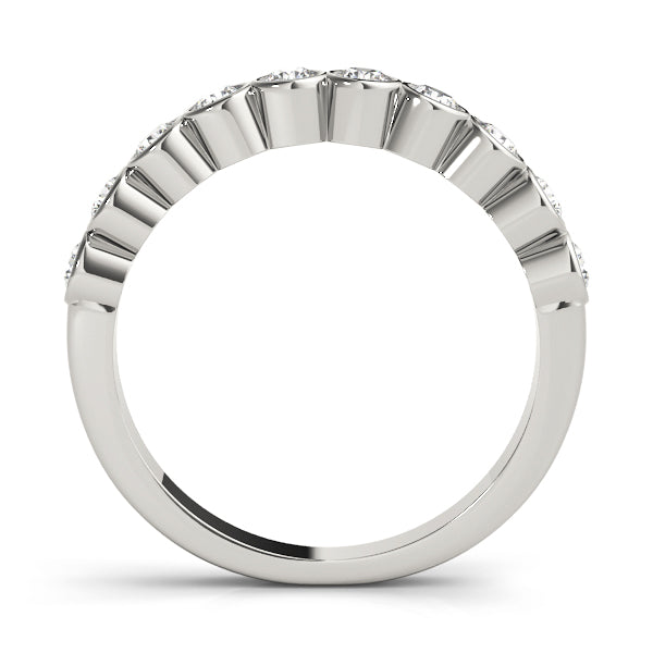 Bezel Set Diamond Wedding Band · 0.50 ct tw