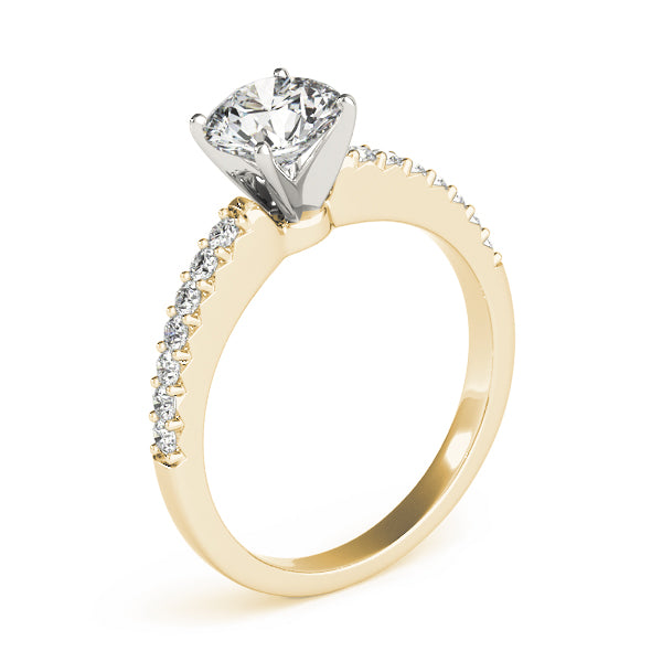 Single Row Prong Set Diamond Engagement Ring · 0.80 ct tw