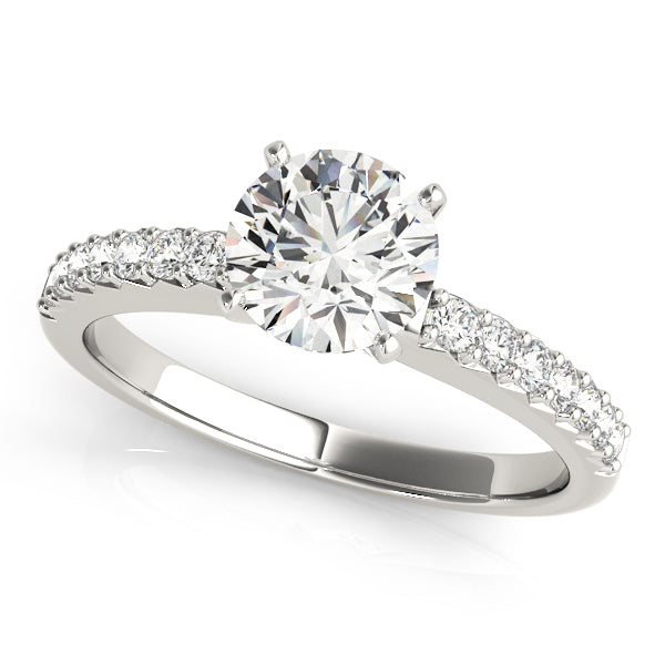 Single Row Prong Set Diamond Engagement Ring · 0.56 ct tw