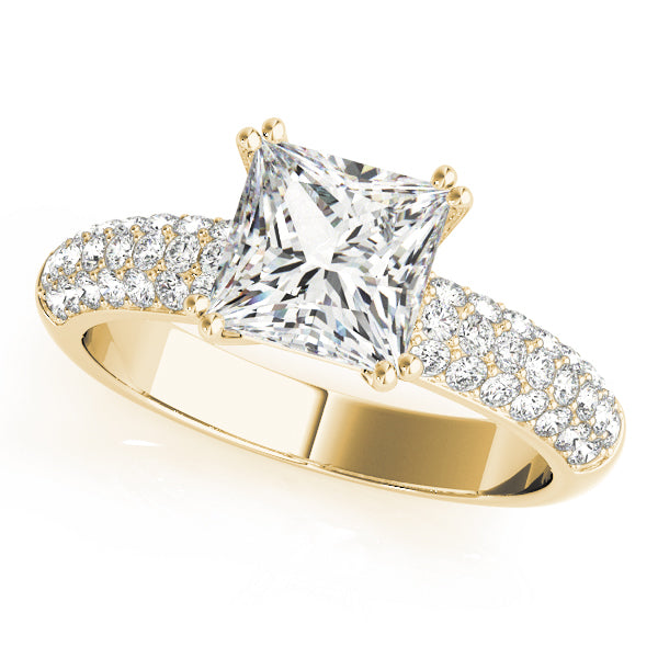 Cushion Pave Diamond Engagement Ring · 2.44 ct tw