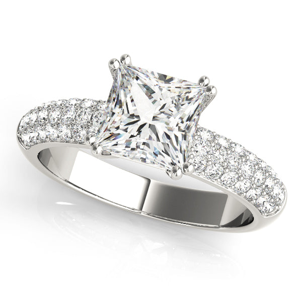 Cushion Pave Diamond Engagement Ring · 2.44 ct tw