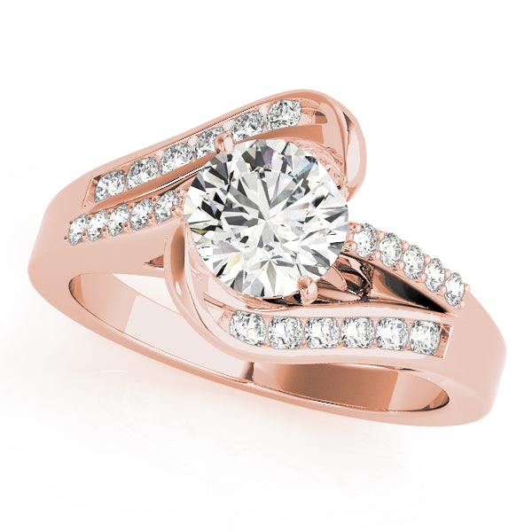Round Bypass Diamond Engagement Ring · 1.28 ct tw