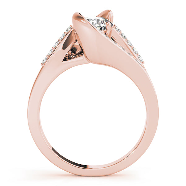 Round Bypass Diamond Engagement Ring · 1.28 ct tw